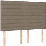  Box spring postelja z vzmetnico LED taupe 140x200 cm blago, (20900339) | Shoptok.si