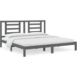  Posteljni okvir siv iz trdne borovine 200x200 cm, (20643261) | Shoptok.si