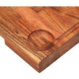 vidaXL Daska za rezanje 42 x 30 x 4 cm od masivnog bagremovog drva | shoptok.hr