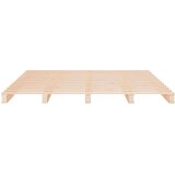  Okvir za krevet 120 x 190 cm masivna borovina 4FT bračni | shoptok.hr