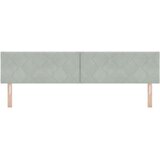  LED glava kreveta Svijetlo siva 200 cm Baršun | shoptok.hr