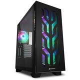 Sharkoon Kućište gaming, ELITE SHARK CA300T 4×120 mm Addressable RGB Fans, black | Eponuda.ba