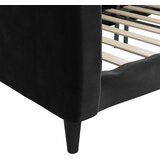  Dnevni krevet crni 90 x 190 cm baršunasti | shoptok.hr