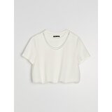 Sinsay Bluza s viskozom s dekorativnim perlama na dekolteu | shoptok.hr