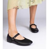 Gemre Black women's ballet flats with a buckle Mollis | shoptok.hr