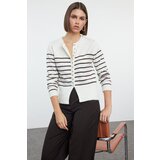 Trendyol Ecru Soft Texture Crew Neck Knitwear Cardigan | shoptok.hr