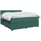  Boxspring krevet s madracem Tamnozelena 200 x 200 cm Baršun | shoptok.hr