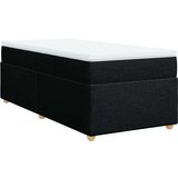 vidaXL Krevet s oprugama i madracem crni 90x200 cm od tkanine | shoptok.hr