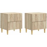  Noćni ormarić 2 pcs Hrast sonoma 43 x 34,5 x 48 cm | shoptok.hr