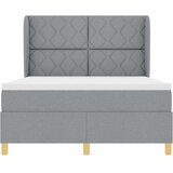  Krevet s opruga kutije Svijetlo siva 190 x 140 cm tkanina | shoptok.hr