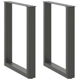 vidaXL Noge stolića za kavu U-oblika 2 kom antracit 70x(72-73)cm čelik Cijene