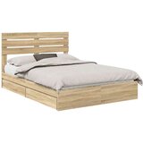  Krevet s od storage Sonoma hrast 140 x 200 cm Konstruirano drvo | shoptok.hr