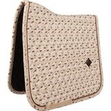 Kentucky Horsewear Dresurna podsedelnica Velvet z vzorcem konjev, FULL - Beige Cene