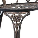 vidaXL Bistro klupa 100 cm brončana od lijevanog aluminija | shoptok.hr
