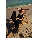 Marisse Viscose Wide-Leg Trousers, Black | ePonuda.com