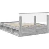  Okvir za krevet s uzglavljem Siva Sonoma 150 x 200 cm | shoptok.hr
