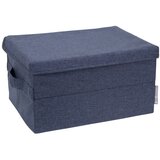 Bigso Box of Sweden Plava tekstilna kutija za pohranu s poklopcem 35x19x26 cm Soft Storage – | shoptok.hr