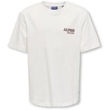 Only & Sons Junior Majica 'OSJLARRY' bež / bela | Shoptok.si