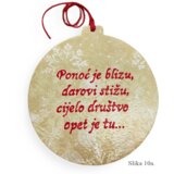  🎄 Kuglice za bor s različitim božićnim motivima i rukom pisanim porukama 🎄 Š09018 | shoptok.hr