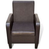  Fotelj rjavo umetno usnje | Shoptok.si