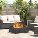  Kamin Crna 80 x 80 x 30 cm Čelik | shoptok.hr