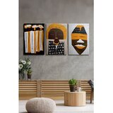 WALLXPERT Ersycnvs5 - Višebojna Dekorativna Platna (3 Komada) 70 x 100 cm | Eponuda.com