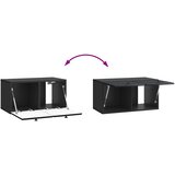 TV ormar za zid 59,5 x 31 x 30 cm Crna Konstruirano drvo Zidne | Eponuda.com