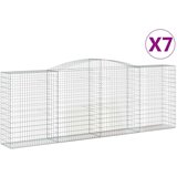  Lučne gabionske košare 7 kom 400x50x140/160cm pocinčano željezo | shoptok.hr