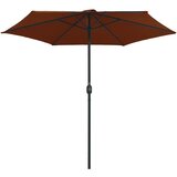  Vrtni suncobran s aluminijskim stupom 270 x 246 cm terakota | shoptok.hr