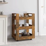  Kuhinjska kolica boja hrasta 60 x 45 x 80 cm konstruirano drvo | shoptok.hr