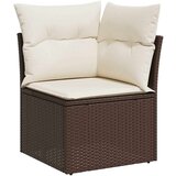 vidaXL 8-dijelni set vrtnih sofa s jastucima smeđi od poliratana | shoptok.hr