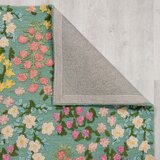 Flair Rugs Mentolno zelena ročno tkana volnena preproga 200x290 cm Emilia Floral – | Shoptok.si