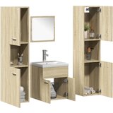 Maison Chic Kopalniška garnitura - Kopalniški sestavi 5-delna sonoma hrast inženirski les, (21787725) | Shoptok.si