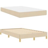 Box spring krevet Krema i smeđa 120 x 190 cm | shoptok.hr