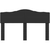 vidaXL uzglavlje s uzglavljem crni hrast 160 cm konstruirano drvo | shoptok.hr