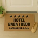 Otirač Hotel Baba i deda, 60x40cm