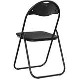  Zložljiva stolica 8 pcs Črna 48 x 43,5 x 81 cm Umjetno usnje, (5000296740) | Shoptok.si