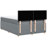  Krevet s oprugama i madracem svjetlosivi 140x190 cm od tkanine | shoptok.hr