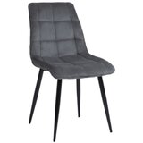 Stolica CHIC - samt tkanina - siva | shoptok.hr