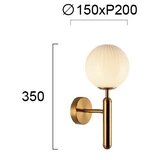 Zlatna zidna svetiljka JOLIN 1xG9/5W/230V | Eponuda.com