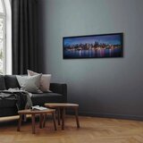  Slika - New York Nights 150x50 U crnom drvenom okviru | shoptok.hr