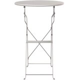 Bistro Stol Bež Ø 50 x 71 cm Čelik s prahom | shoptok.hr