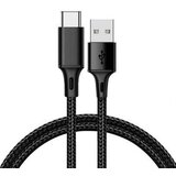  Podatkovni kabel Type C na USB 1m 3A QC 3.0 črn pleten Cene