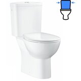 Grohe 39347000 Bau Ceramic talna WC školjka monoblok (stenski izliv) z WC desko s počasnim zapiranjem | Shoptok.si