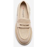 Resti Beige women's openwork moccasins on a solid sole Ejina - Footwear | Shoptok.si