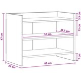 vidaXL ormar 60 x 33 x 47 cm Staro drvo Konstruirano drvo | shoptok.hr