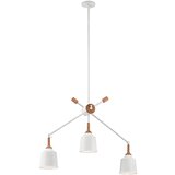 Elstead Lighting Elstead Danika Stropni lestenec s 3 lučmi, obesek za palico, bela barva, E27, (22098132) | Shoptok.si
