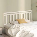  Uzglavlje za krevet bijelo 186 x 4 x 100 cm od masivne borovine | shoptok.hr
