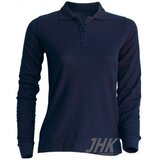 POLO majica ženska dolg rokav modra Cene