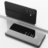 Etui ovitek s prednjim steklom za Samsung A55 5G, Črn Cene
